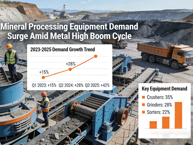 The booming metals market is driving a surge in demand for mineral processing equipment