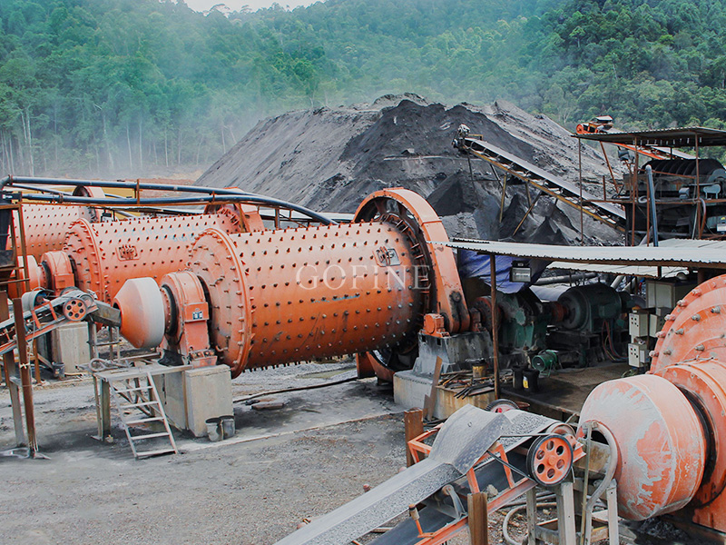 Gold ore beneficiation production line