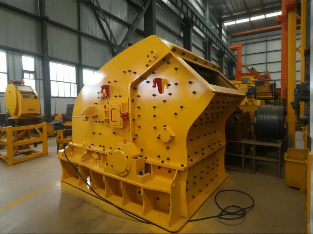Impact crusher in the workshop