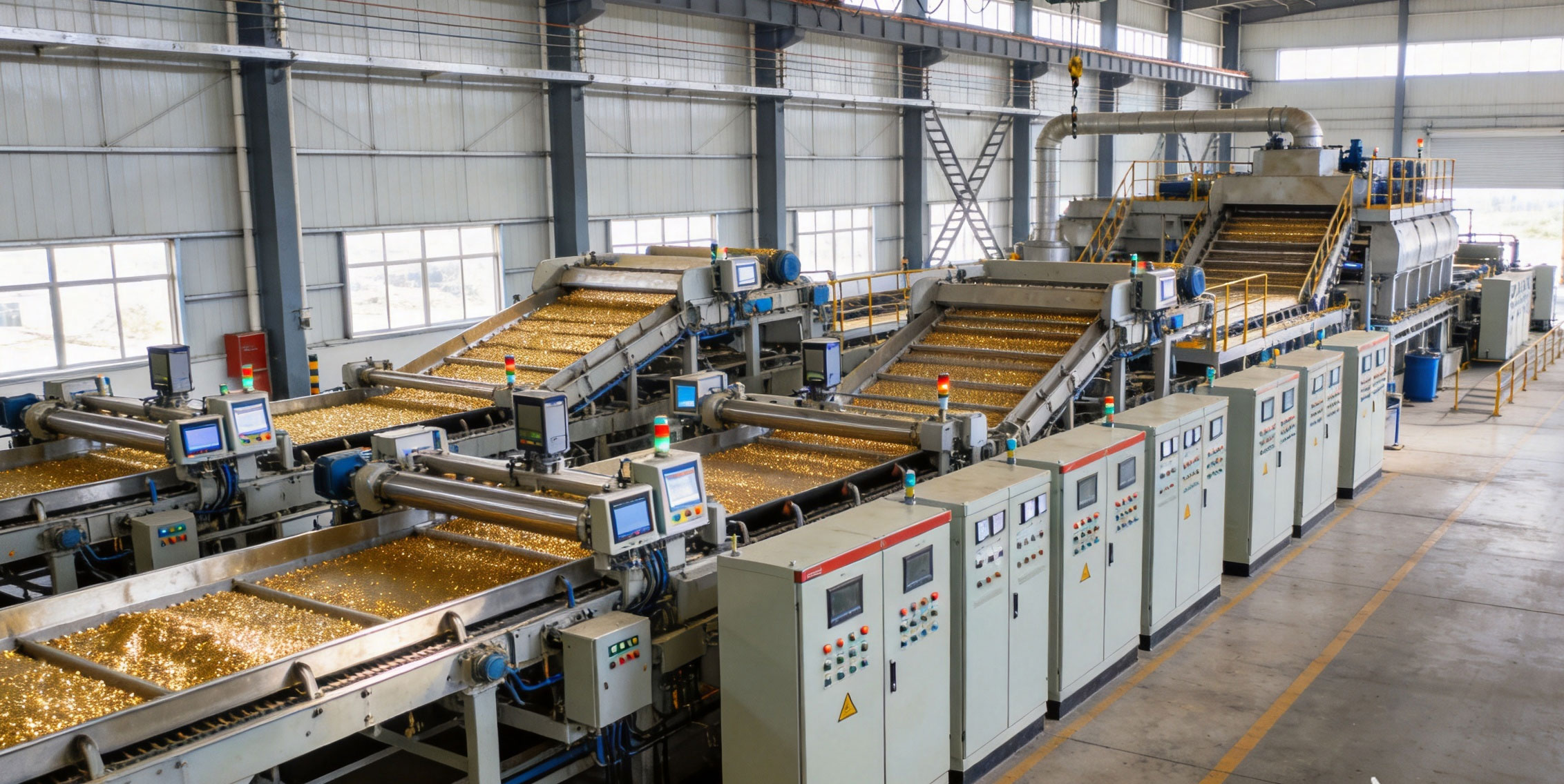  Automated production line for gold ore beneficiation plant