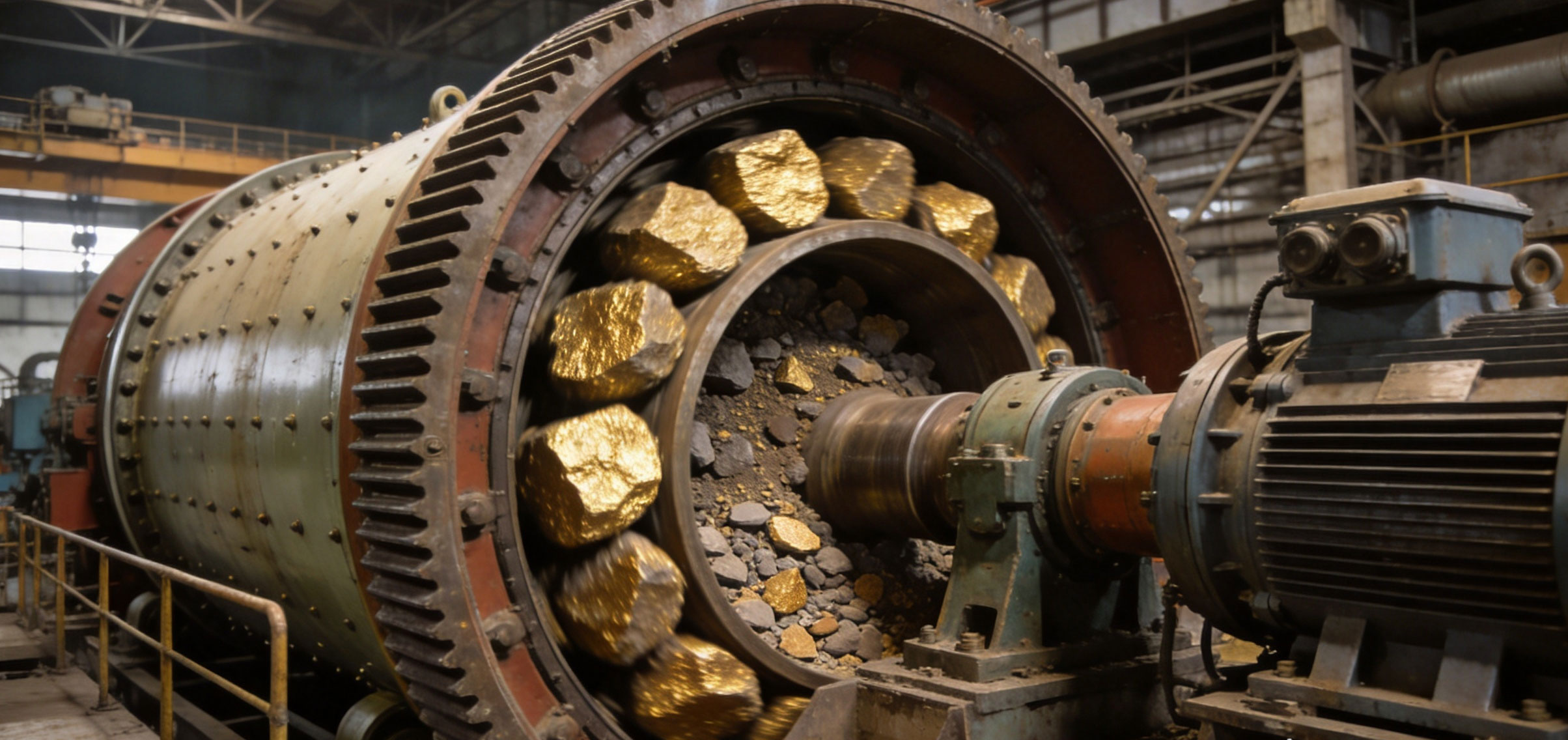 Gold ore grinding ball mill