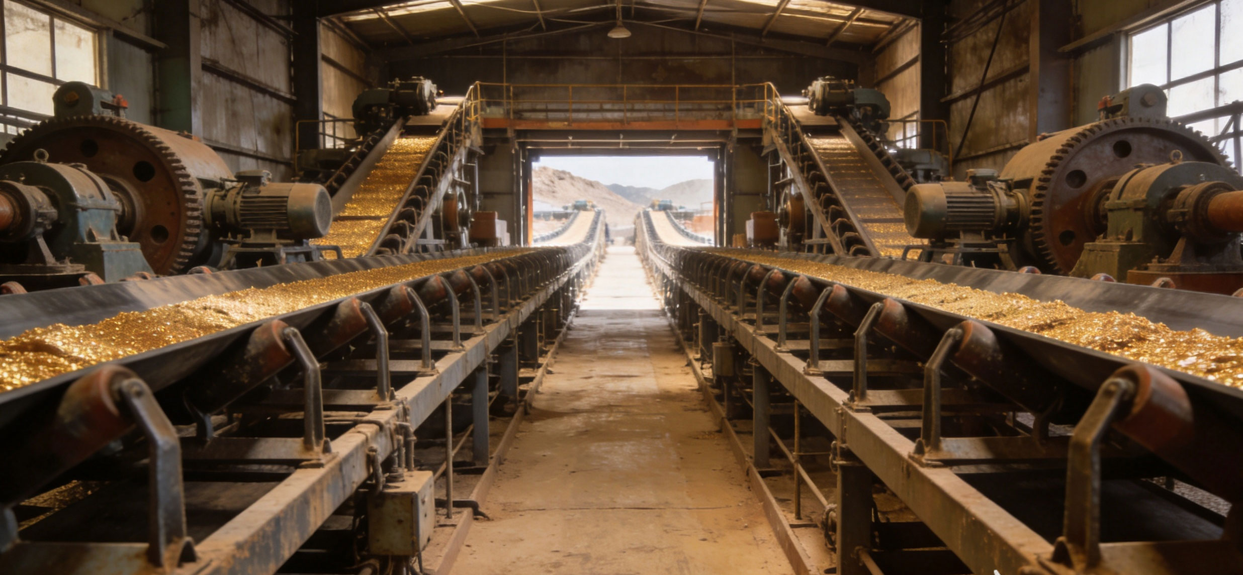 Gold ore beneficiation workshop