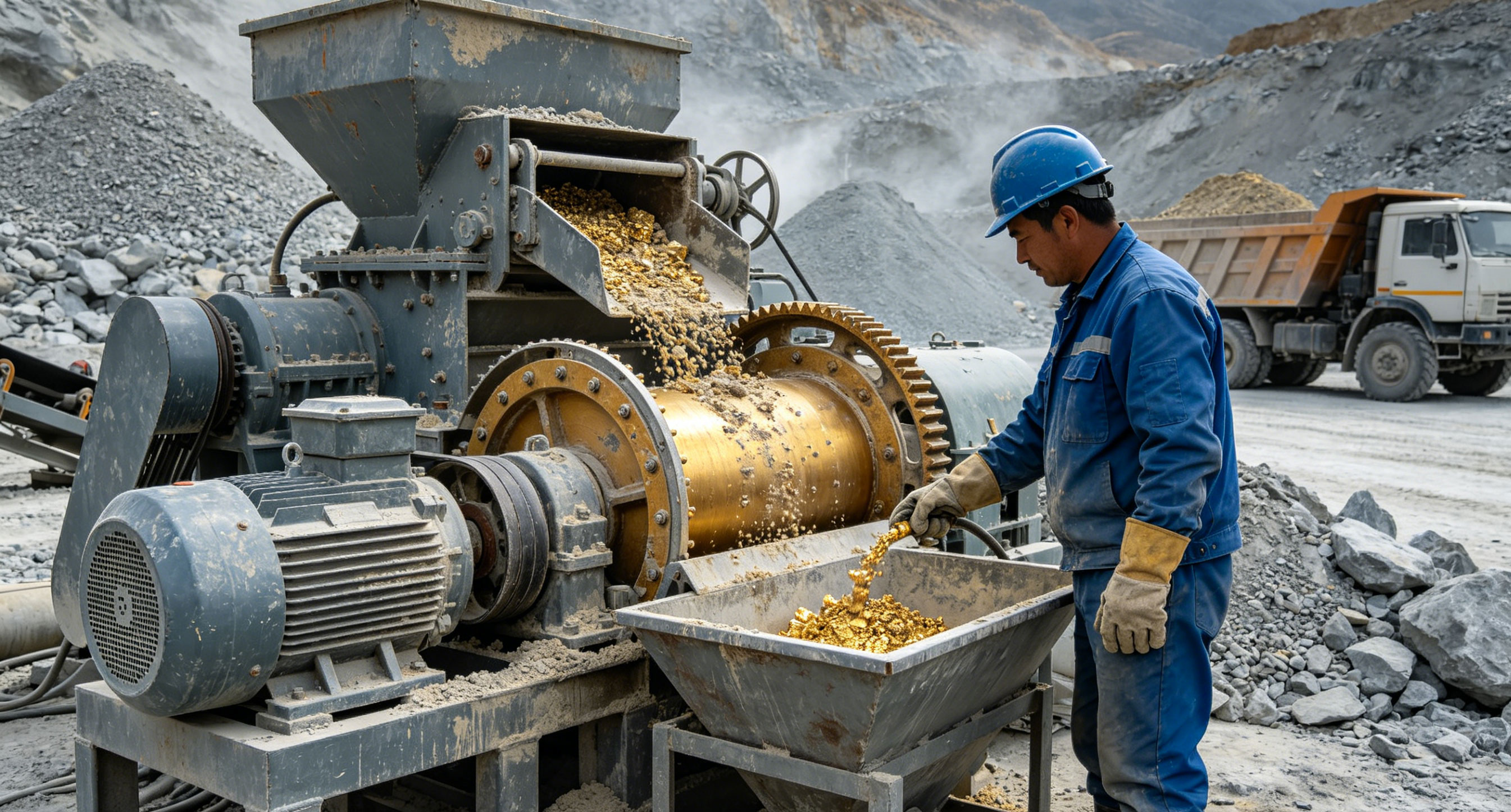 Complete Gold Extraction Production Line Design and Working Principle