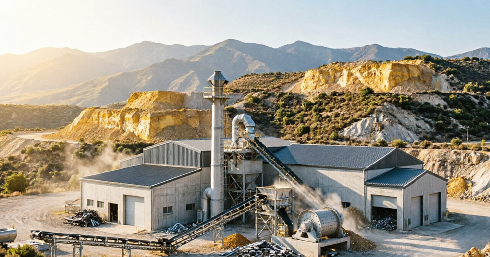 Small scale gold processing plant