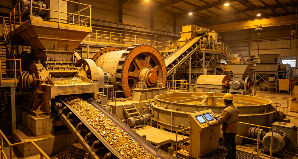 Low Grade Gold Ore Heap Leaching Processing Plant