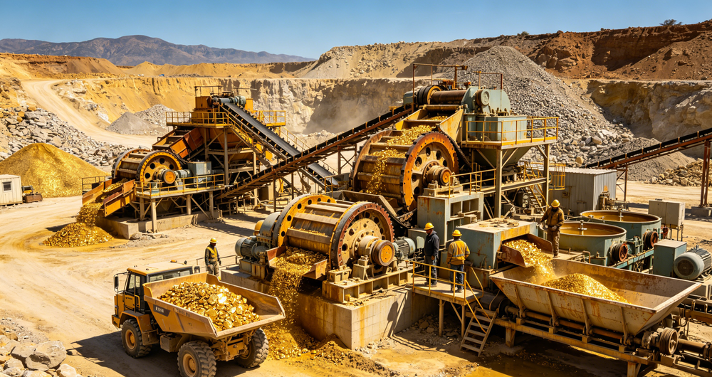 Complete Alluvial Gold Mining Processing Plant 2 Mobile Alluvial Gold Ore Separation Plant