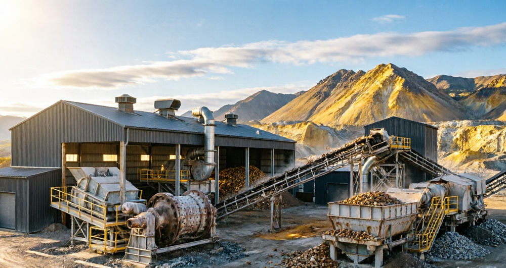  5TPH Small Scale Gold Ore Processing Line For Rock Gold
