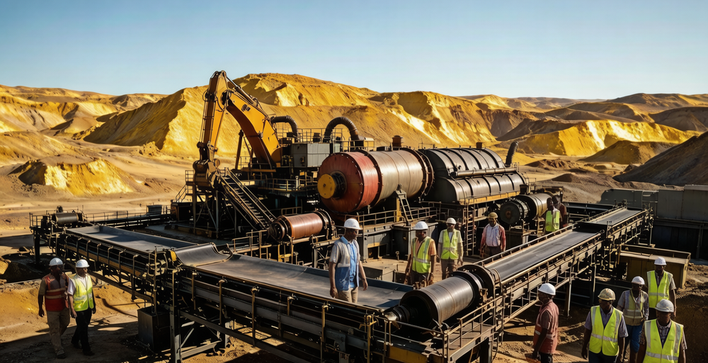 Stable 10TPH Gold Beneficiation Plant For Mining Project 2 Full Set 10TPH Rock Gold Beneficiation Processing Plant