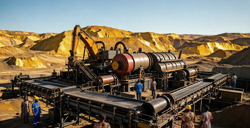 Industrial 20TPH Gold Ore Extraction Production Line
