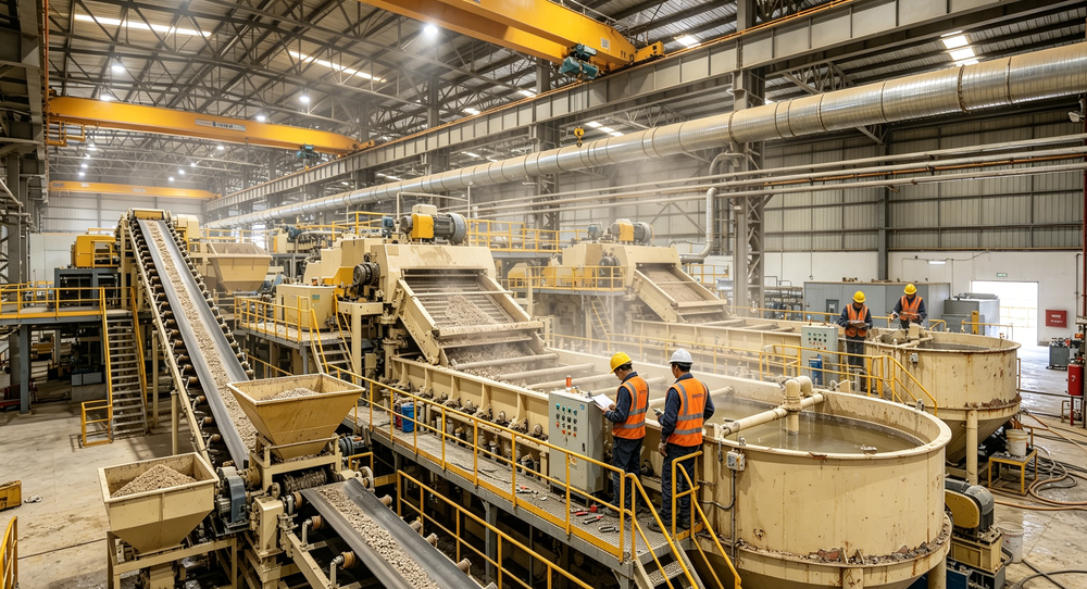 Turnkey 50TPH Gold Mineral Processing Production Line
