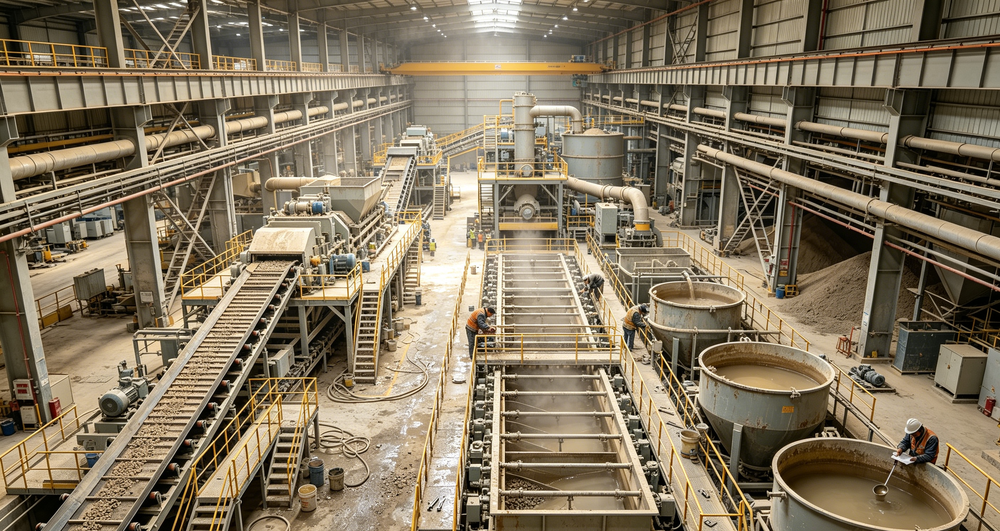 Full Automatic 500TPD Gold Mineral Beneficiation Plant 1 Full Automatic 500TPD Gold Mineral Beneficiation Plant