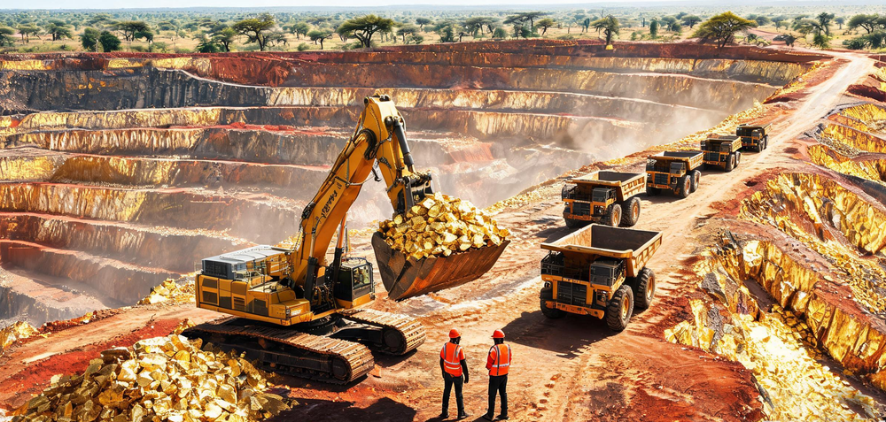 Full Automatic 500TPD Gold Mineral Beneficiation Plant 3 Large open-pit gold mine