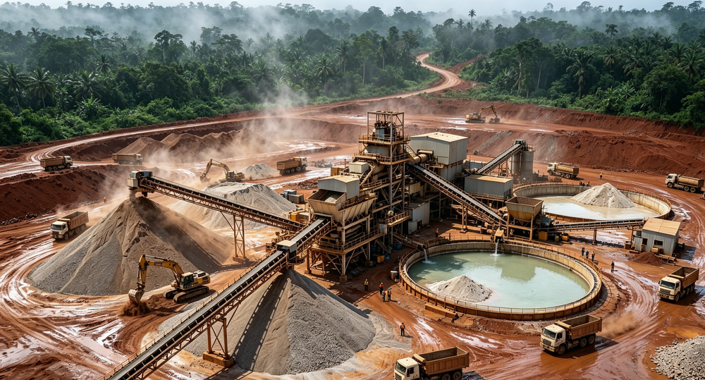 lithium mine processing plant